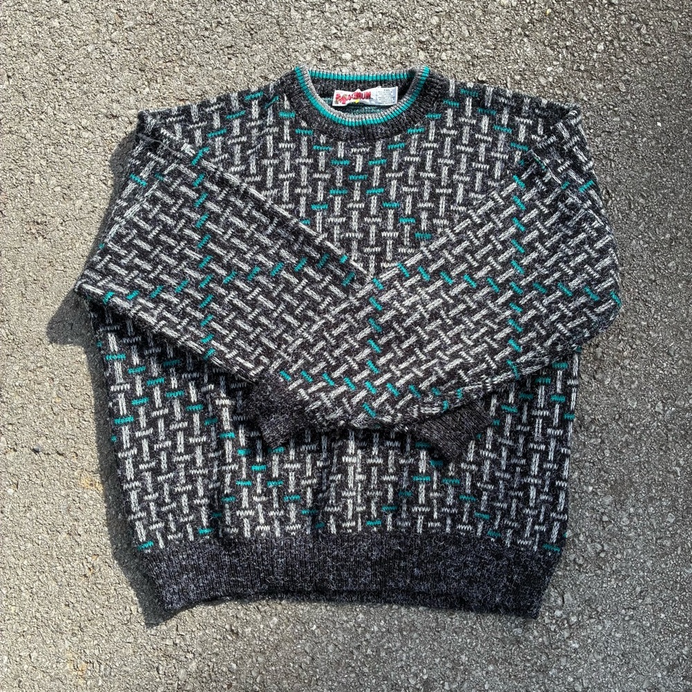 Vintage 1990s McGregor Chunky Geometric Knit Sweater